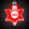 24" Red Star Of David Light-Up Pendant Necklace